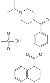 4-(4-ISOPROPYLPIPERAZIN-1-YLCARBONYL)PHENYL 1,2,3,4-TETRAHYDRO-1-NAPHTHOATE METHANESULFONATE